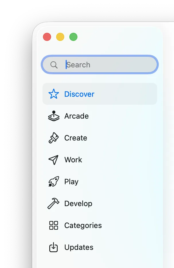 App Store in Tahoe
