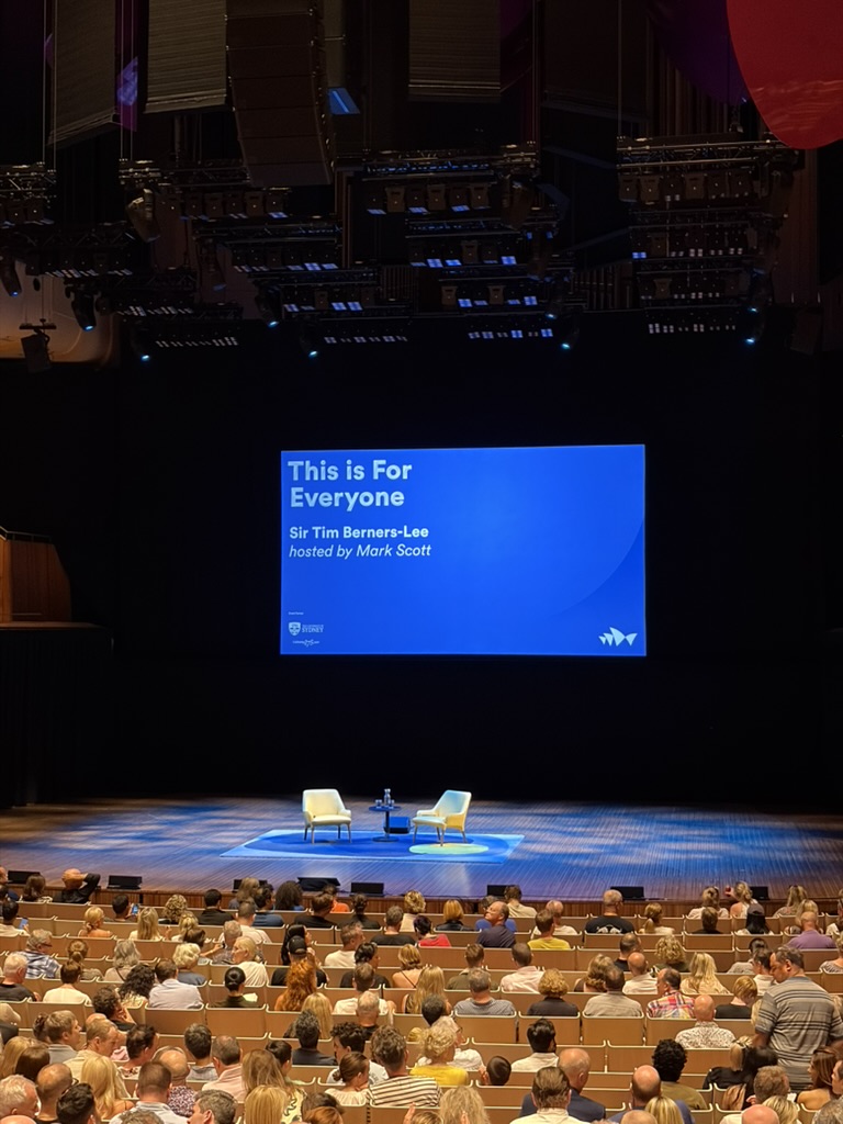 This is For Everyone — Sir Tim Berners-Lee at Sydney Opera House