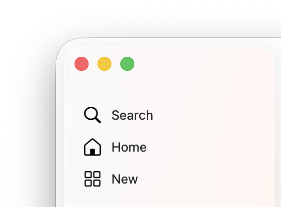 Podcasts sidebar in Tahoe